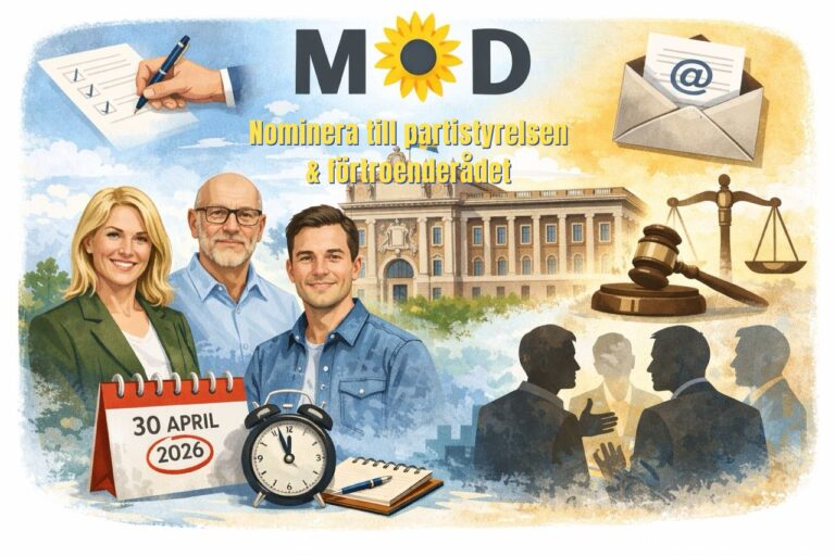 Nu kan du nominera till MoDs partistyrelse och förtroenderåd!